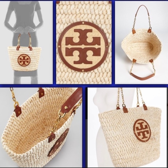 Tory Burch Audrey Straw Tote - Picture 12 of 12
